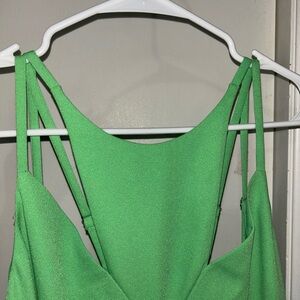 BCBG Vibrant Green Strappy Dress